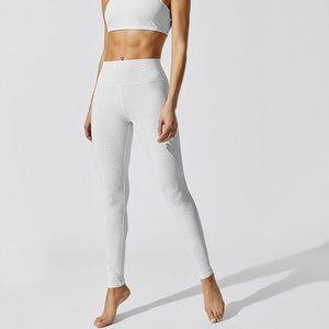 Alo Vapor Leopard Print High Waist Ankle Leggings